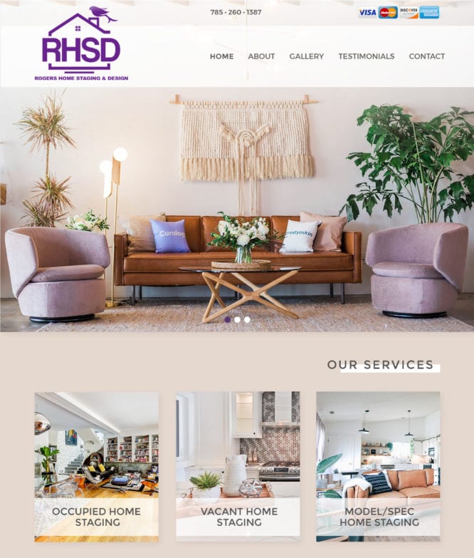 Interior Design Company Custom Website Design